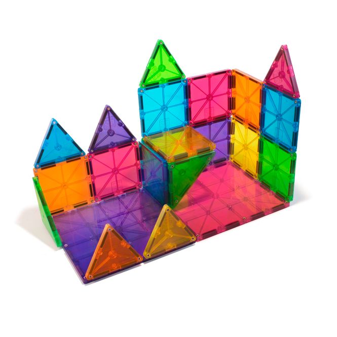 Hovedbilde MAGNA-TILES transparente farger - 32 deler