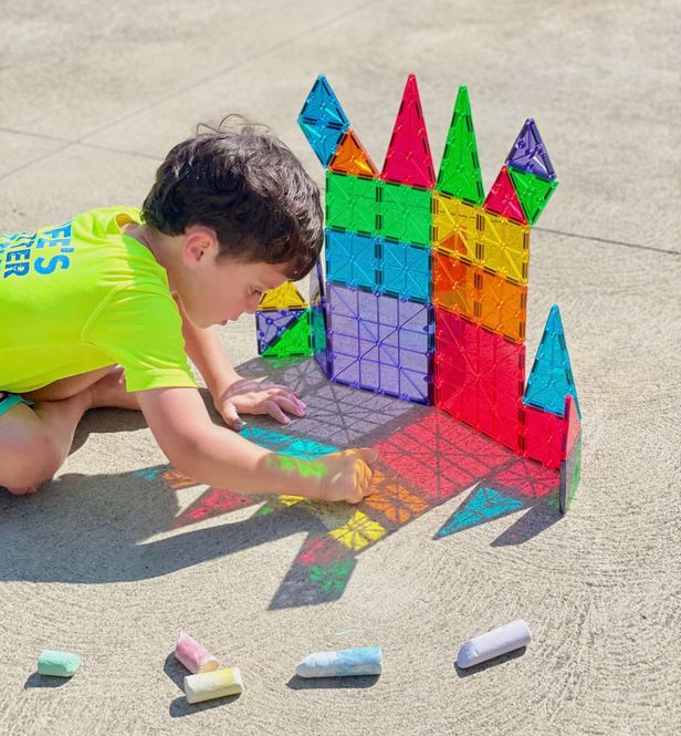 Hovedbilde MAGNA-TILES transparente farger - 32 deler
