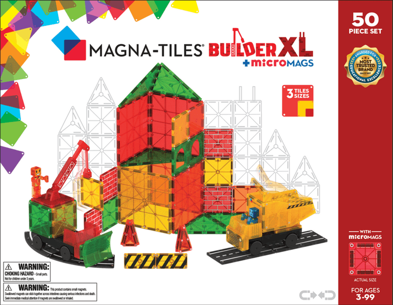 MAGNA-TILES Builder XL - 50 deler