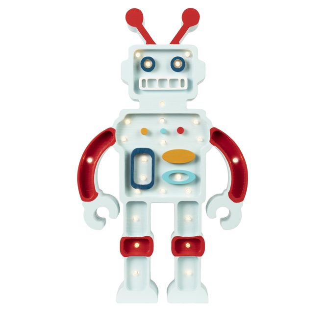 Hovedbilde Little Lights - Robot - Metallic Blue